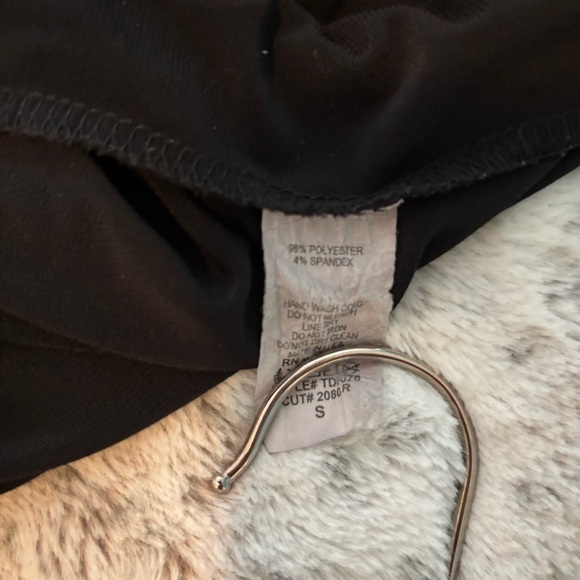 Forever 21 Black Slinky Cut Out Halter Dress with Flutter Cap Sleeves Size S - Picture 11 of 11